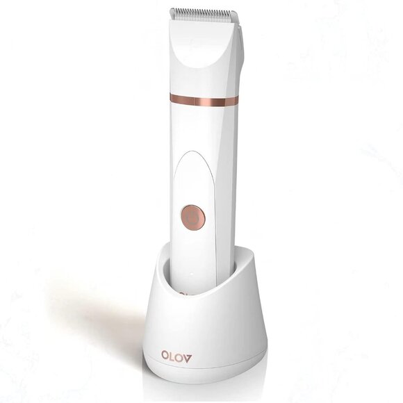 Rechargeable Waterproof Shaver & Groomer - Electric Hair Trimmer in Rose Gold